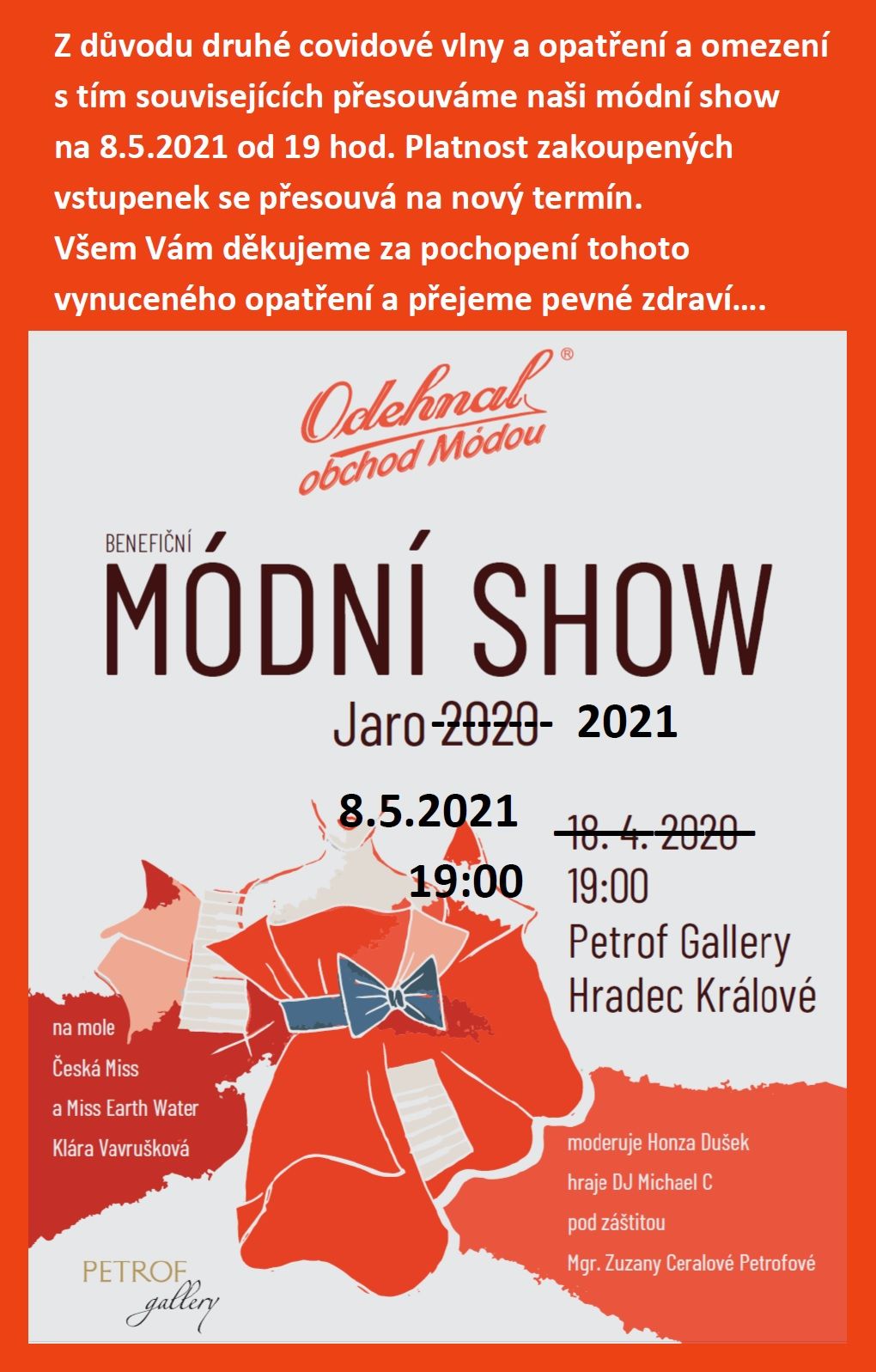 Módní show jaro-léto 2021