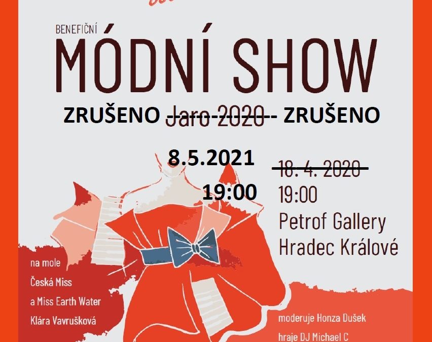 Zrušení naší módní show v Petrof Gallery