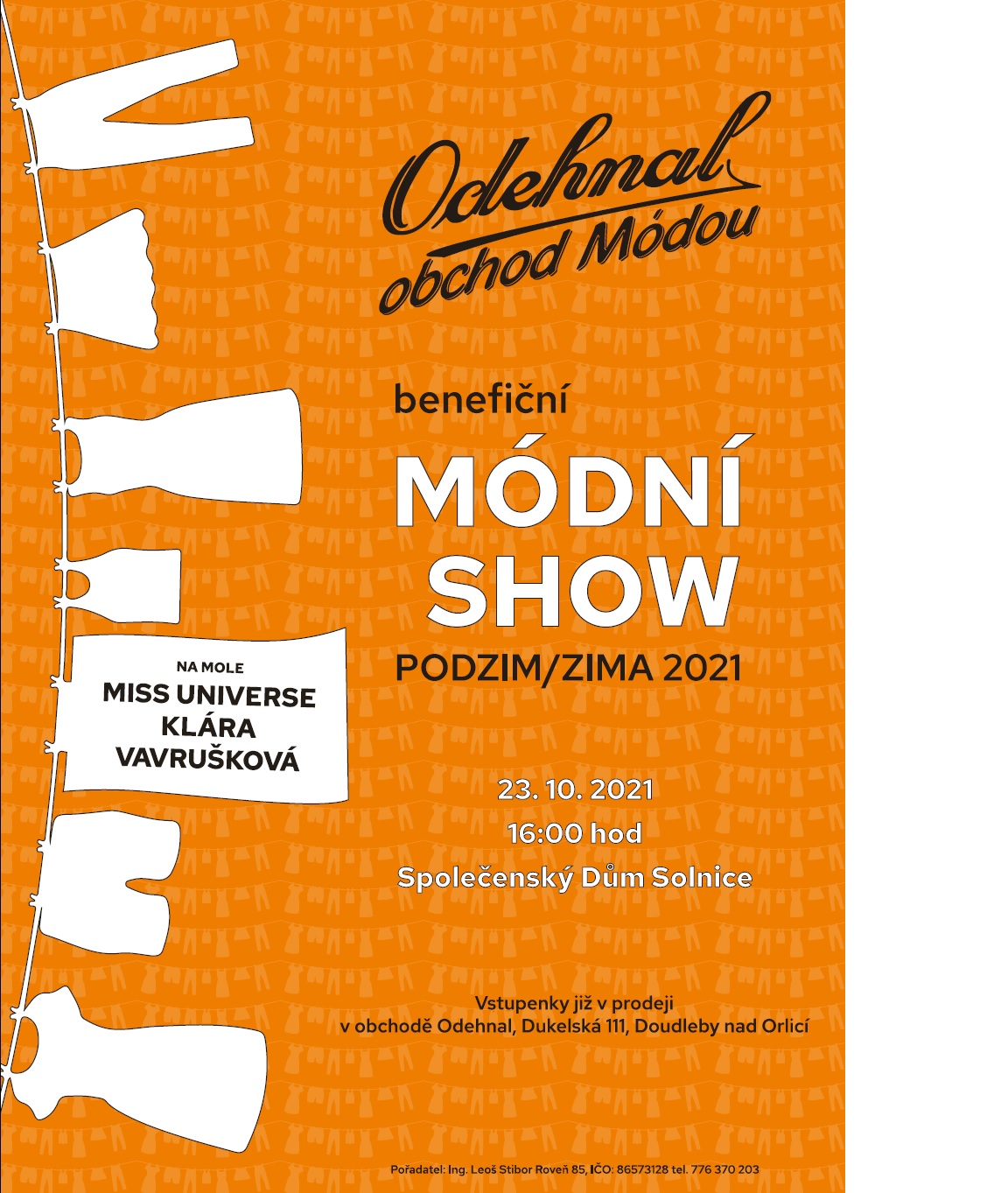 Prodáváme vstupenky na Módní show podzim/zima 2021 !!!