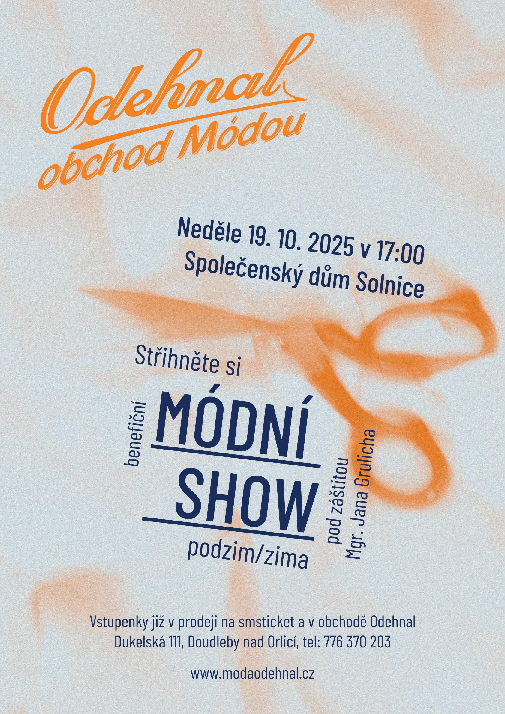 Zahájili jsme prodej vstupenek na Benefiční módní přehlídku!
